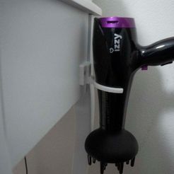 Archivo STL soporte para secador de pelo 🛁・Diseño para descargar y  imprimir en 3D・Cults