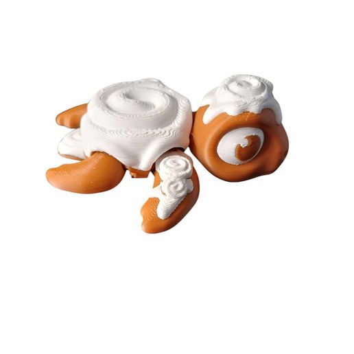 STL file Cinnamon Roll Turtle 🐢 (3MF)・Model to download and 3D print・Cults