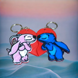 stich-y-angela-3.jpg Stitch and Angela double keychain heart to share