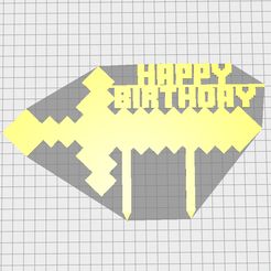 espada-1.jpg Happy Birthday Minecraft Feliz Cumpleaños