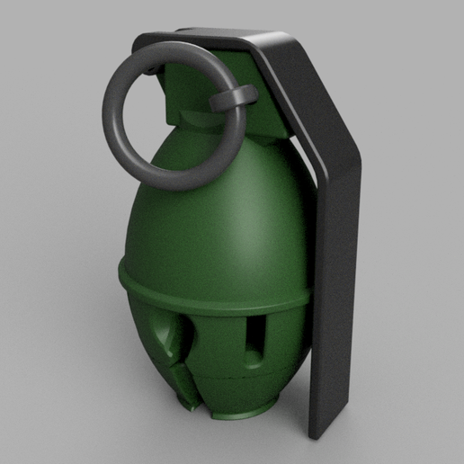 Airsoft reusable M26 cap ring impact grenade "Lemon", no hardware parts
