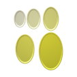 Untitled.png Oval Trinket Dish STL File - Digital Download -5 Sizes- Homeware, Boho Modern Design