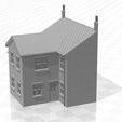 Terrace LRR 2f-02.jpg N Gauge Low Relief Rear Terraced House With Single Storey Extension Two