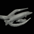 pike-high-quality-1-20.png big old pike underwater statue on the wall detailed texture for 3d printing
