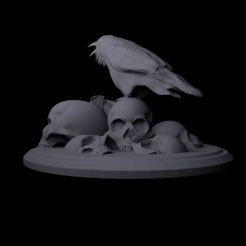 raven3.jpg Файл STL Темный Ворон・Идея 3D-печати для скачивания