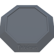 PLATEAUrender10.png Display plateau base tile pokemon figurines minis ready to print 3D print model