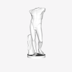 Capture d’écran 2018-09-21 à 17.31.11.png Бесплатный STL файл Fragment of Diadoumenos at The Louvre, Paris・Модель 3D-принтера для загрузки