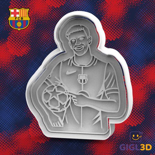 Lamine Yamal STL 2 - Barça Player 3D Cutter and Stamp for Football Fans