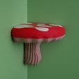 Mushroom-Corner-Pic.png Toadstool Wall Shelf and Corner Shelves Cottagecore Fungi Mushroom Decor