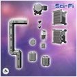 6.jpg Set of futuristic Sci-Fi fortifications with barricades, missiles, and crates (9) - Future Sci-Fi SF Post apocalyptic Tabletop Scifi Wargaming Planetary exploration RPG Terrain