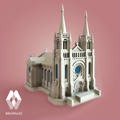 sxfllspic1.png Fichier STL gratuit Sioux Falls Cathedral - Dakota du sud, USA・Idée pour impression 3D à télécharger
