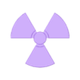 Radioactive_Sign(Half).STL Radioactive Symbol