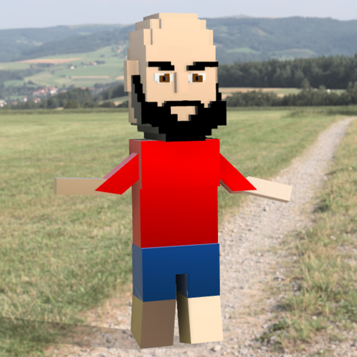 Sand box character 3D model