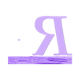 (R) Individual.stl Rustic Picture Frame Alphabet