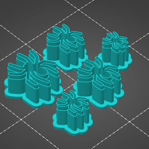 Halloween Spider Polymer Clay Stud Cutter 3D model