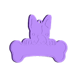 Bulldog franses.stl STL file Set x24 Dog tags ( work from home)・Model to download and 3D print