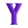 Y.stl Letters and Numbers HOUSE OF THE DRAGON / GAME OF THRONES Letters and Numbers | Logo