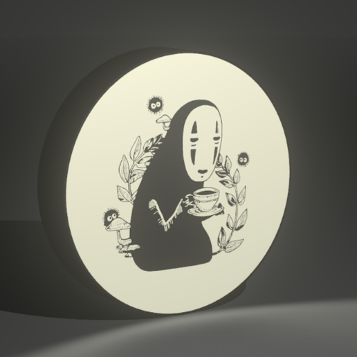 Kaonashi lightbox / faceless light box - 3D model önizlemesi