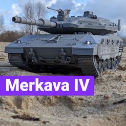 thumb.jpg 3D-Datei Merkava Mk IV・Design zum Herunterladen und 3D-Drucken