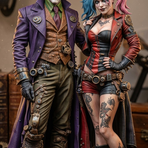Harley and the Joker: Steampunk Madness - Collectible Figure