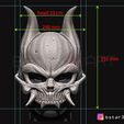 24a.JPG Oni Skull Mask - Hannya Mask-Devil Mask For cosplay 3D print model