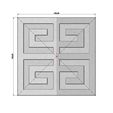 Onlay-relif-Givenchy-logo-06.jpg Square greek key onlay relief logo tile 3D print model