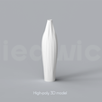 B_2_Renders_1.png Niedwica Vase B_2 | 3D printing vase | 3D model | STL files | Home decor | 3D vases | Modern vases | Abstract design | 3D printing | vase mode | STL