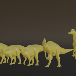 corythosaurus-render2.png STL file Jurassic World Evolution Style Corythosaurus Male and Female・3D printing idea to download, mediumaster