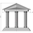 Twisted-ribbs-Double-sided-ornament-book-ends-Greek-key-pillar-Greek-Parthenon-relief-06.jpg Vintage pattern twistedrope Parthenon relief alter 3D print model