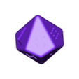 decahedron_dice.stl Decahedron dice with Arabic, Roman, Braille, Draconic and Klingon numerals