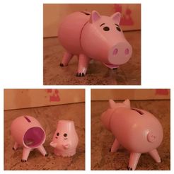 3d_printed.jpeg STL file Toy Story's Hamm・Template to download and 3D print, matisosanimation_