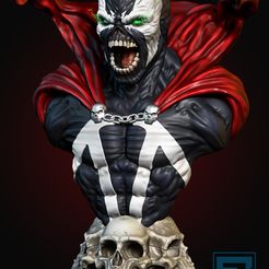 1.jpg STL file Spawn Bust Pack・3D print design to download