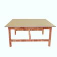 0_00022.jpg TABLE 3D MODEL - 3D PRINTING - OBJ - FBX - MASE DESK SCHOOL HOUSE WORK HOME WOOD STUDENT BOY GIRL