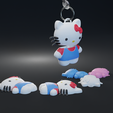 hellokity3.png HELLO  KITTY, A CUTE ARTICULATED KEYCHAIN