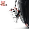 Yum3D-Sushi Seal for Food Lovers Articulated Keychain_06.png Yum3D Sushi Seal для любителей еды Шарнирный брелок - симпатичный брелок для рюкзака