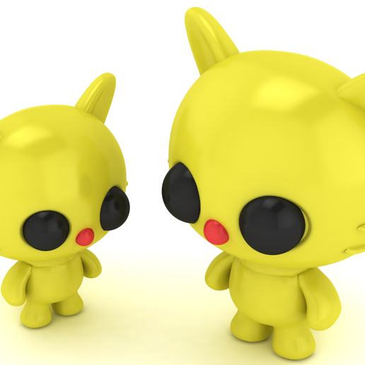 Stylized Glossy Kitty Figures