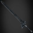 KiritoSwordFrontal.jpg Sword Art Online Kirito Elucidator Sword for Cosplay