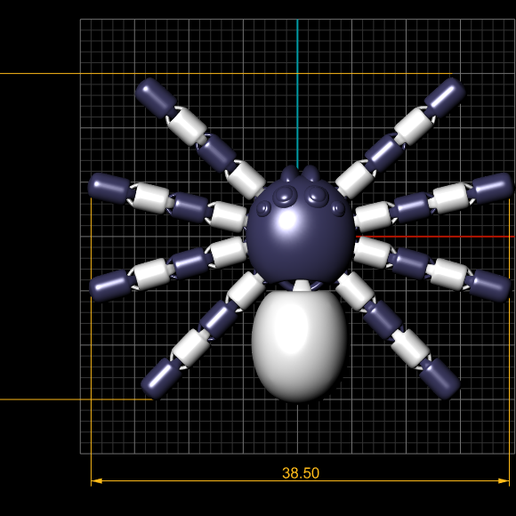 dimension.png Flexi Spider Figure