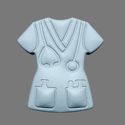 289371251_1481582815617084_2015277550600178765_n.jpg 3D file Nurse Scrub Solid Model for bath Bombs, Soap, Vacuum forming, Silicone mold making・3D print model to download, Prints4fun