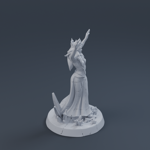 Ice Sorceress 3D printable STL miniature