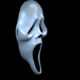 Untitled_Viewport_002.png Ghost face Scream mascara Ghost Face Mascara Scream Usable Mask Halloween real size