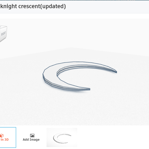 Moonknight crescent dart(updated) 3D model