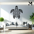 Turtle.png Wall silhouette - Animals geometry Set