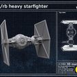 space_blueprint-lineart-overall-view-of-parts-tIE-rb-starship-starfighter-3demon-cover.jpg TIE/rb Heavy Starfighter