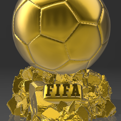 1FIFA.png Fichier STL Trophée du ballon d'or・Plan pour impression 3D à télécharger