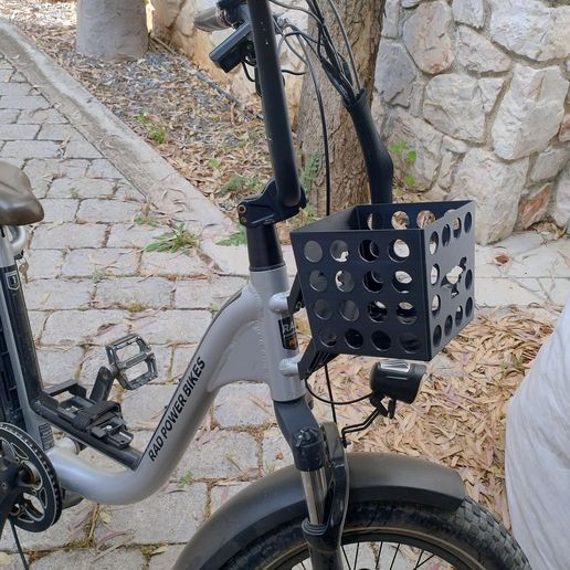 🧺 rad power bikes radrunner radrhino front basket・ STL File for