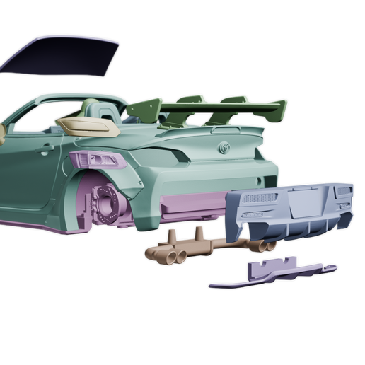liberty-walk-GTR-Nissan-Copen-GR-cartoon-toon-model-3d-print-japan-tuning-LBWK-scale-hot-wheels-164.png Toyota Copen GR LBWK Gtr style facelift