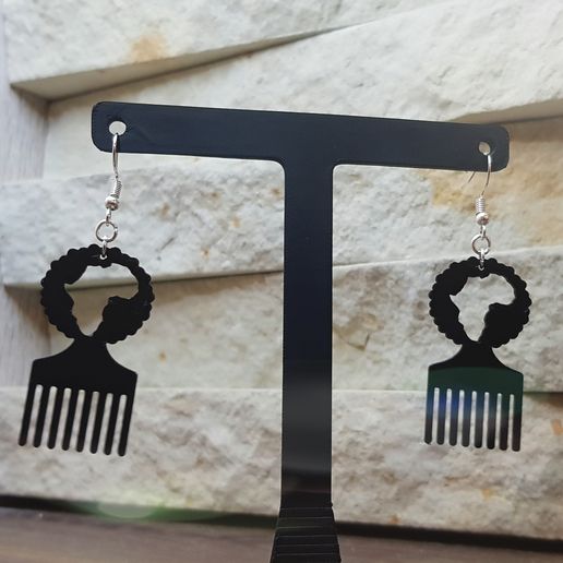 Afro Comb Small 3D model