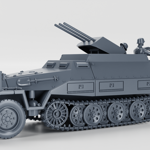🇩🇪 Half-track Sd.Kfz.251/21 Ausf.D Fliegerabwehr