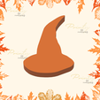 3.png Witch hat polymer clay cutter | Fall clay cutters | Autumn clay cutters | Witch hat clay cutter | Halloween clay cutter